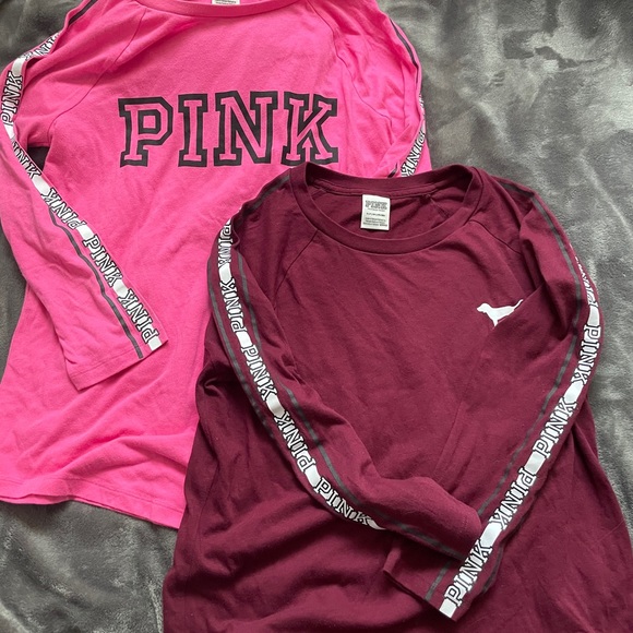 PINK Victoria's Secret Tops - Two long sleeve tees